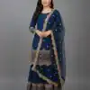 ZF 250 Navy Blue Color Faux Georgette Embroidery Sequence Work Sharara Suit Wedding, Party, Festive, Events Etc. Expected Delivery 4-6 Working Days @2099/- | Jump Suits, Salwar suit, Casual Suits, Creative suits, Designer Suits, Palazzo Suits, Party Wear Suits, Patiala Suits, Straight Suits