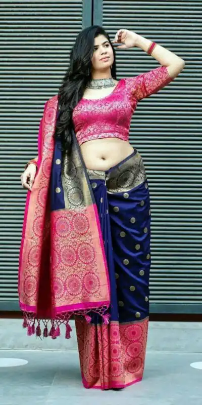 KPR 088 Navy Blue Color Soft Lichi Silk Saree with Lace Border & Lace Work. Best Price ₹1449. Delivery 4-6 Working Days. Shop now. | Sarees, Bollywood Sarees, Creative Sarees, Designer Sarees, Embroidered Sarees, Ethnic Saree, Modern Digital sarees, Party Wear Sarees