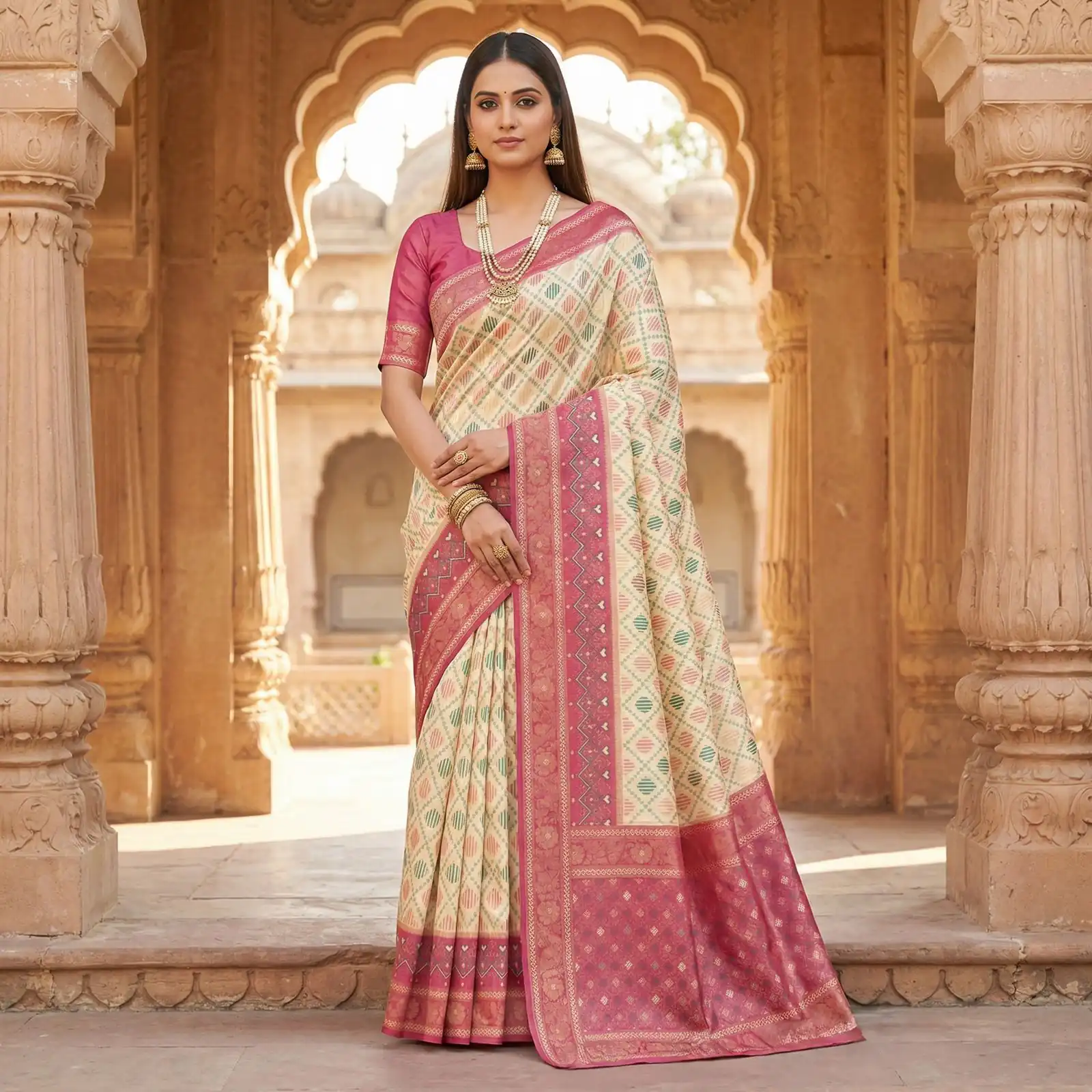 MB 6088 Off White Color Lace Work & Zari Work Sareein Pochampalli Silk. Best Price ₹2049. Delivery 4-6 Working Days. Shop now. | Sarees, Bollywood Sarees, Creative Sarees, Designer Sarees, Embroidered Sarees, Ethnic Saree, Modern Digital sarees, Party Wear Sarees