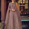 Onion Banglory Silk Embroidery Stone Work Salwar Suit