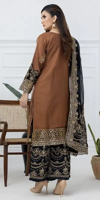 ST 1161 Orange Nylon Twil Net Salwar Suit with Embroidery Work. Available at ₹2149 only. Delivery 4-6 Working Days. Shop now. | Jump Suits, Salwar suit, Casual Suits, Creative suits, Designer Suits, Palazzo Suits, Party Wear Suits, Patiala Suits, Straight Suits