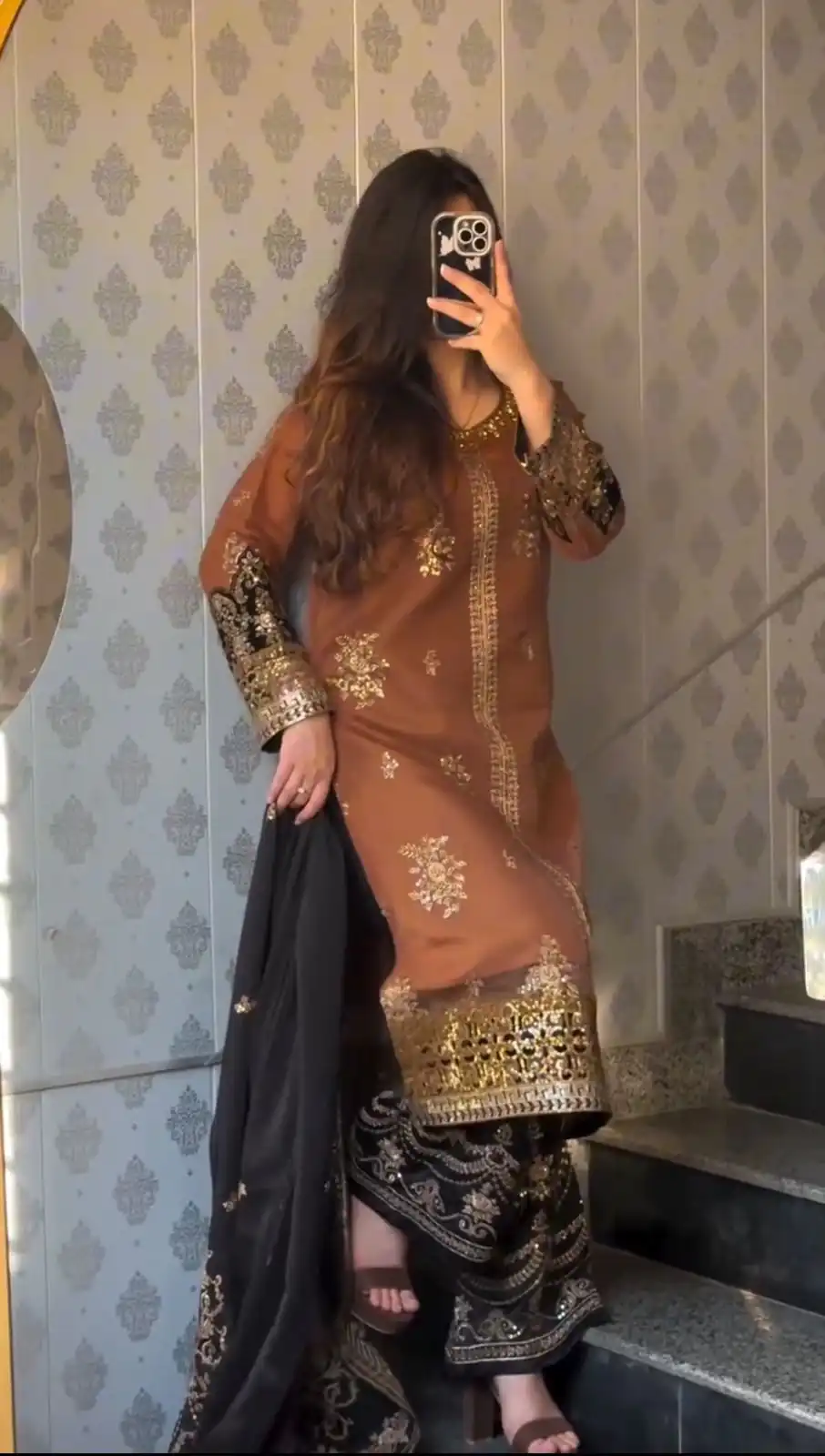 ST 1161 Orange Nylon Twil Net Salwar Suit with Embroidery Work. Available at ₹2149 only. Delivery 4-6 Working Days. Shop now. | Jump Suits, Salwar suit, Casual Suits, Creative suits, Designer Suits, Palazzo Suits, Party Wear Suits, Patiala Suits, Straight Suits