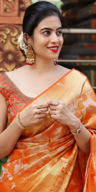 ES 8258 Orange Color Soft Lichi Silk Saree with Lace Border & Lace Work. Best Price ₹1449. Delivery 4-6 Working Days. Shop now. | Sarees, Bollywood Sarees, Creative Sarees, Designer Sarees, Embroidered Sarees, Ethnic Saree, Modern Digital sarees, Party Wear Sarees