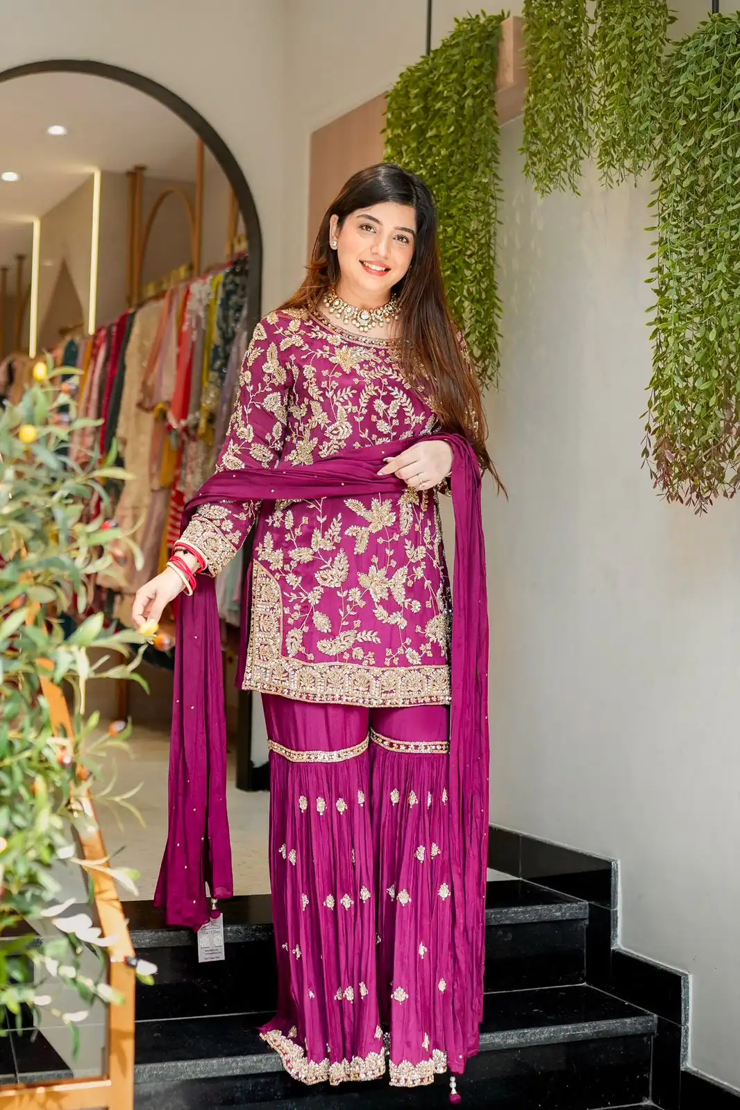 SRK 5302 Wine Color Georgette Salwar Suit with Embroidery Work. online Get it for ₹1899. Delivery 4-6 Working Days. Shop now. | Jump Suits, Salwar suit, Casual Suits, Creative suits, Designer Suits, Palazzo Suits, Party Wear Suits, Patiala Suits, Straight Suits
