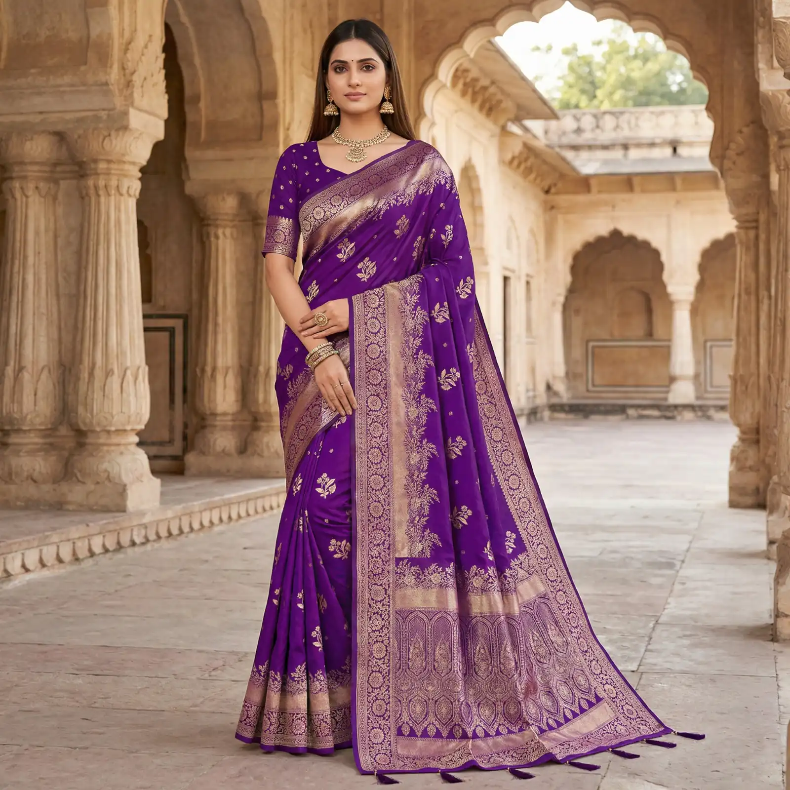 MB 39 Purple Color Banarasi Saree with Zari Work & Lace Work. Introductory Price ₹1899. Delivery 4-6 Working Days. Shop now. | Sarees, Bollywood Sarees, Creative Sarees, Designer Sarees, Embroidered Sarees, Ethnic Saree, Modern Digital sarees, Party Wear Sarees