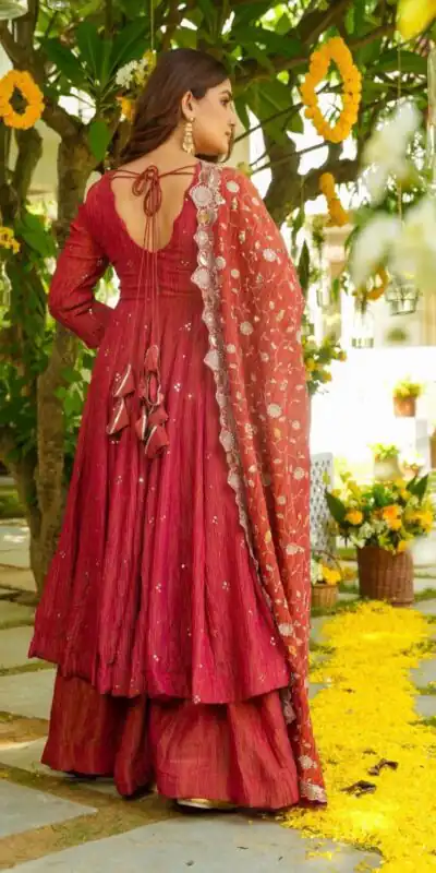 JF 031 Red Color Simmar Silk Anarkali Suit with Embroidery Work. Online Get it for ₹2399. Delivery 4-6 Working Days. Shop now. | Anarkali Suits, Bollywood Anarkali, Creative-Anarkali, Designer Anarkali, Embroidered Anarkali, Party Wear Anarkali