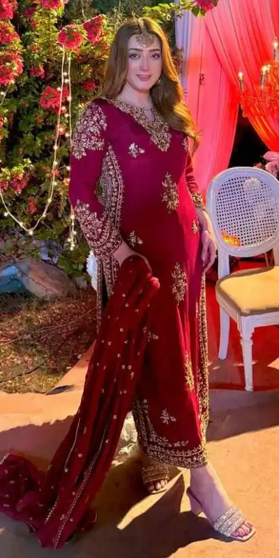 ST 192 Red Vichitra Silk Salwar Suit with Embroidery Work. Wedding, Party, Festive, Events, Grab it for ₹2049. Delivery 4-6 Working Days. Shop now. | Jump Suits, Salwar suit, Casual Suits, Creative suits, Designer Suits, Palazzo Suits, Party Wear Suits, Patiala Suits, Straight Suits