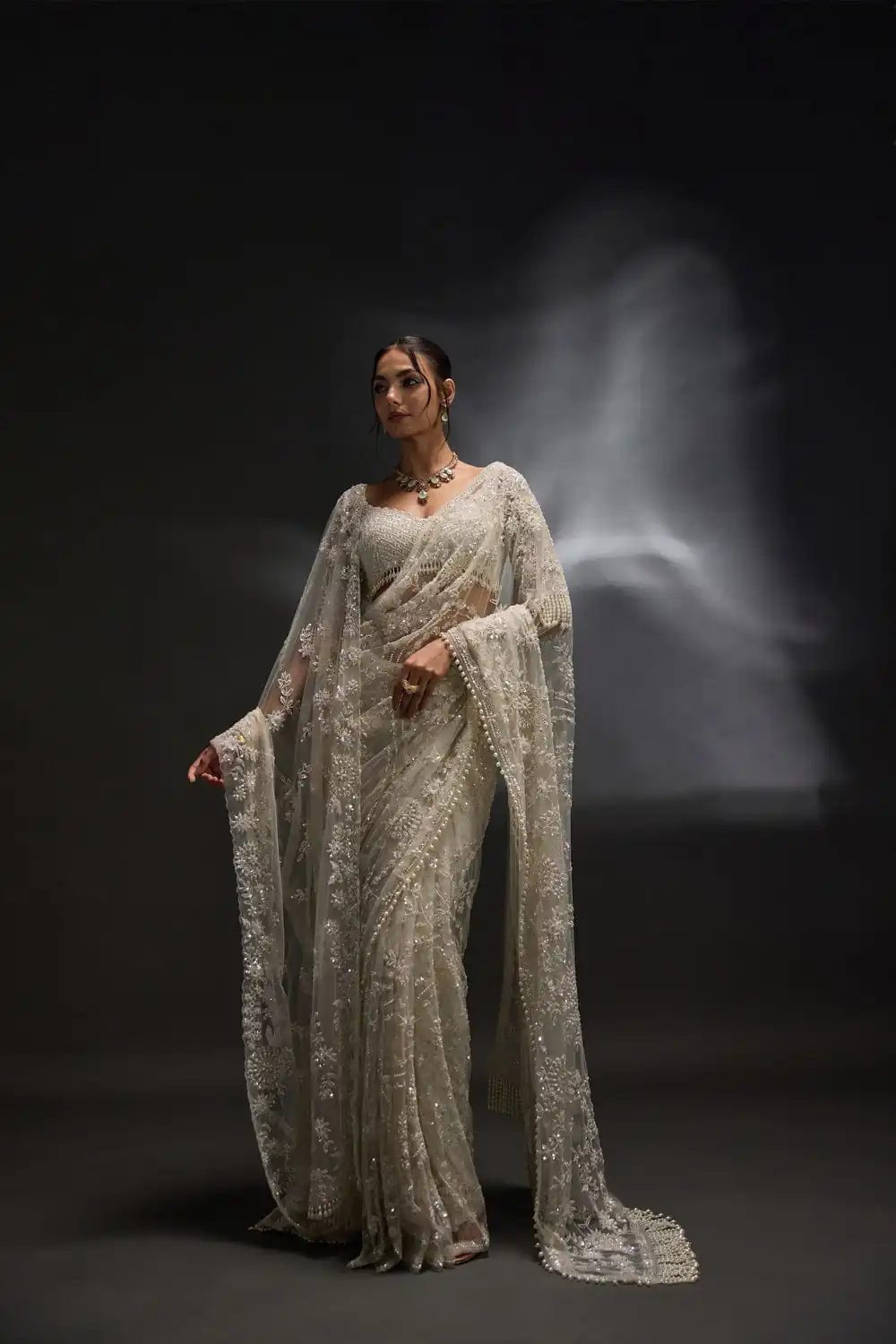 DF 3470 Silver Mono Net Saree Silver with Embroidery Work & Sequins Work. Festive Deal ₹1799. Delivery 4-6 Working Days. Shop now. | Sarees, Bollywood Sarees, Creative Sarees, Designer Sarees, Embroidered Sarees, Ethnic Saree, Modern Digital sarees, Party Wear Sarees