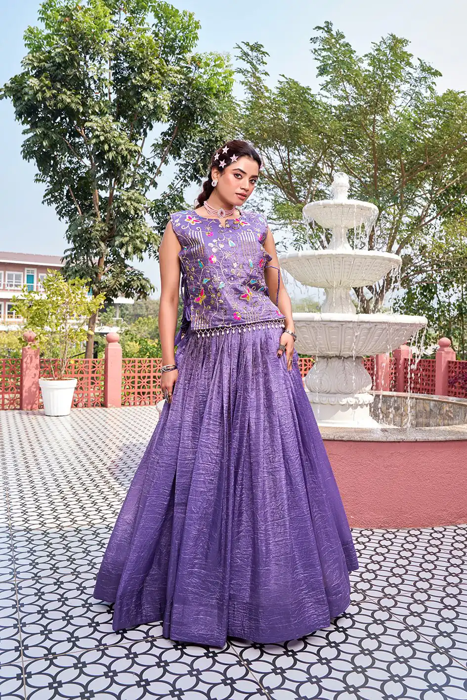 Ram 166 Lavender Gold Crush Lehenga Choli Perfect for Wedding, Party, Ethnic Day, Karwa Chauth, Sangeet – . Special Price ₹2549. Delivery 4-6 Working Days. | Lehenga, Bollywood Lehenga, Creative Lehenga, Designer Lehenga, Embroidered Lehenga, Party Wear Lehenga