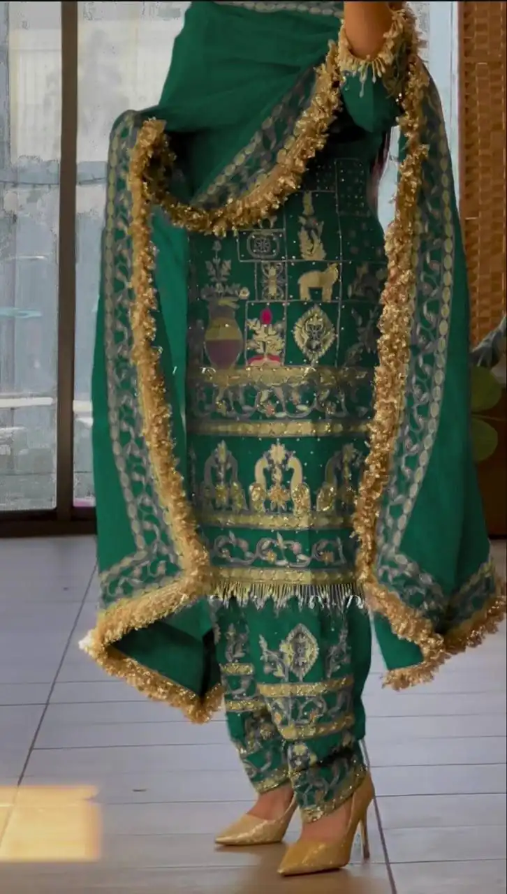 NF 1247 Green in Color Natural Crepe Embroidery Work Salwar Suit . Affordable Price ₹2599. Delivery 4-6 Working Days. Shop now. | Jump Suits, Salwar suit, Casual Suits, Creative suits, Designer Suits, Palazzo Suits, Party Wear Suits, Patiala Suits, Straight Suits