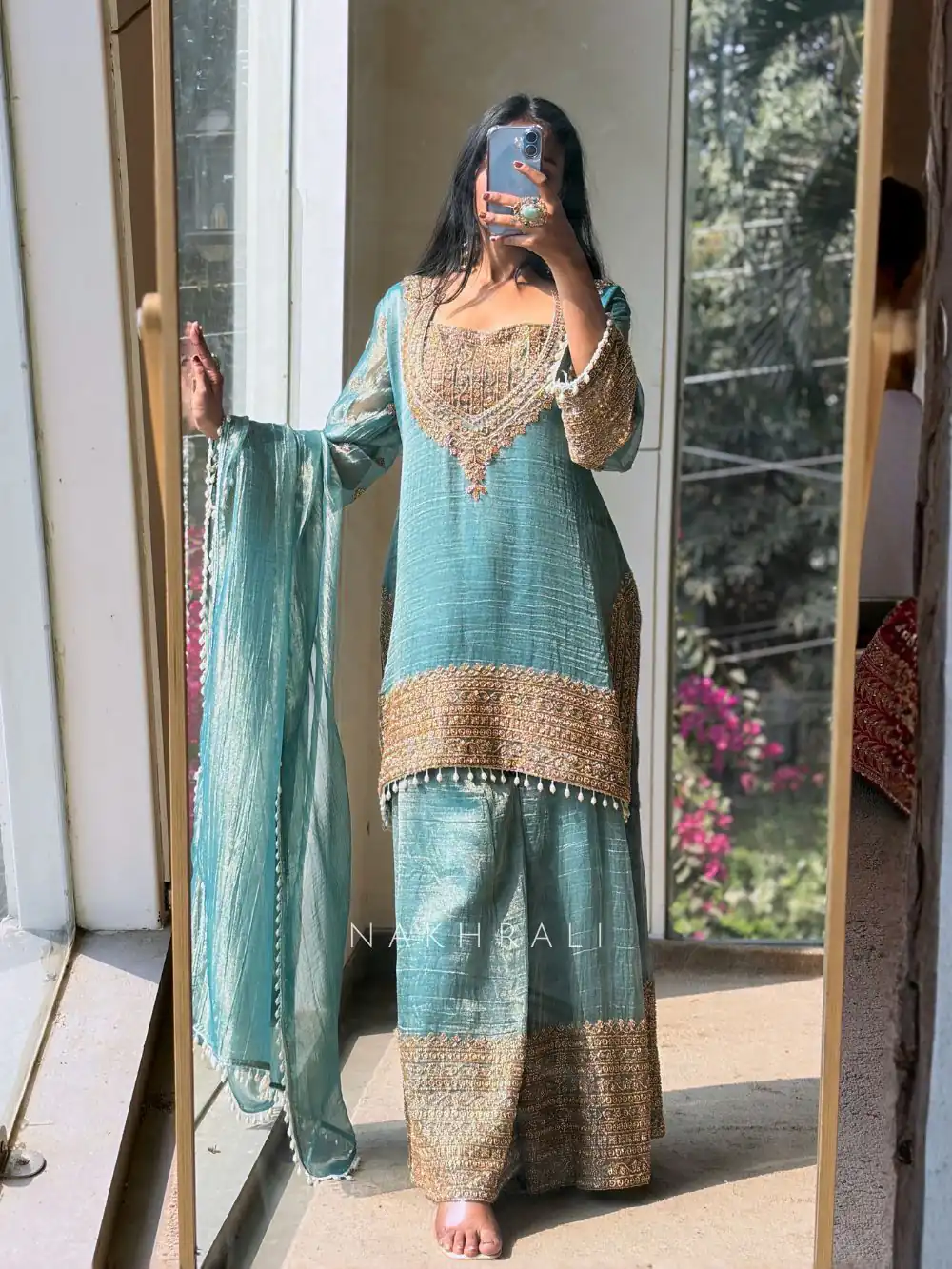 VLM 324 Firozi Fendy Silk Salwar Suit Perfect for Wedding, Party, Cultural Events, Sangeet, Housewarming – . Grab it for ₹2449. Delivery 4-6 Working Days | Jump Suits, Salwar suit, Casual Suits, Creative suits, Designer Suits, Palazzo Suits, Party Wear Suits, Patiala Suits, Straight Suits