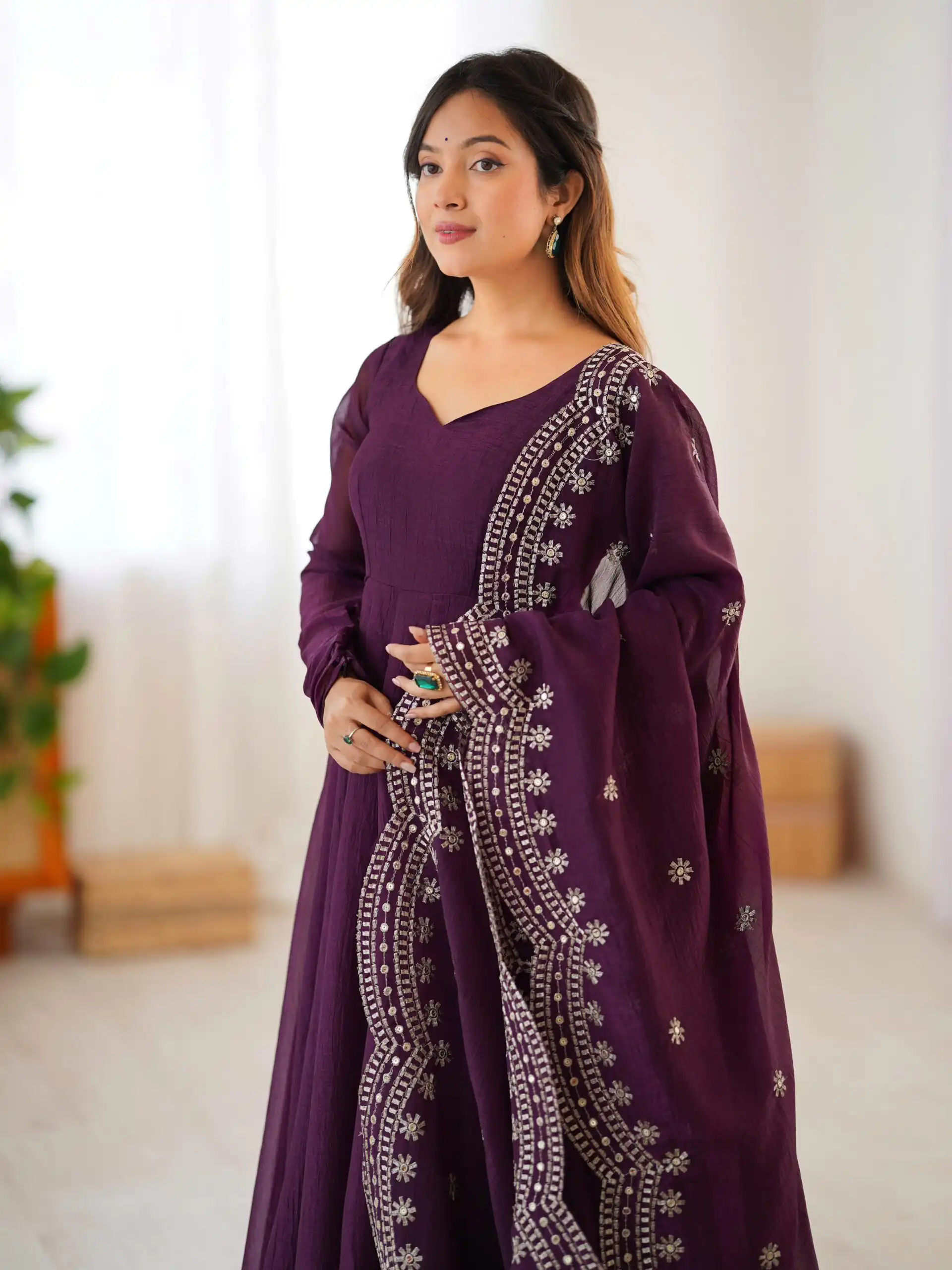 SSR 5006 Wine Fandy Silk Gown Perfect for Wedding, Party, Pongal, Traditional Day, Baby Shower – . Get it for ₹1999. Delivery 4-6 Working Days. Shop | Gowns, Bollywood Gowns, Creative Gowns, Designer Gowns, Embroidered Gowns, Party Wear Gowns