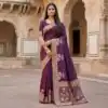 MB 25 GAJRAJ Wine in Pure Banarasi Silk Zari Work & Lace Work Saree . Introductory Price ₹1899. Delivery 4-6 Working Days. Shop now. | Sarees, Bollywood Sarees, Creative Sarees, Designer Sarees, Embroidered Sarees, Ethnic Saree, Modern Digital sarees, Party Wear Sarees