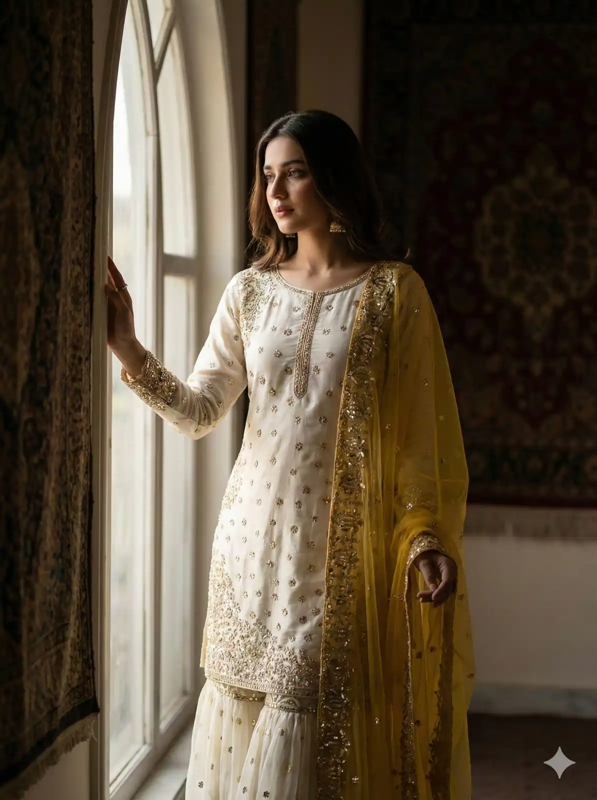 JF 041 Yellow Fendy Silk Salwar Suitwith Embroidery Work & Lace Work. Now at just ₹2149. Delivery 4-6 Working Days. Shop now. | Jump Suits, Salwar suit, Casual Suits, Creative suits, Designer Suits, Palazzo Suits, Party Wear Suits, Patiala Suits, Straight Suits