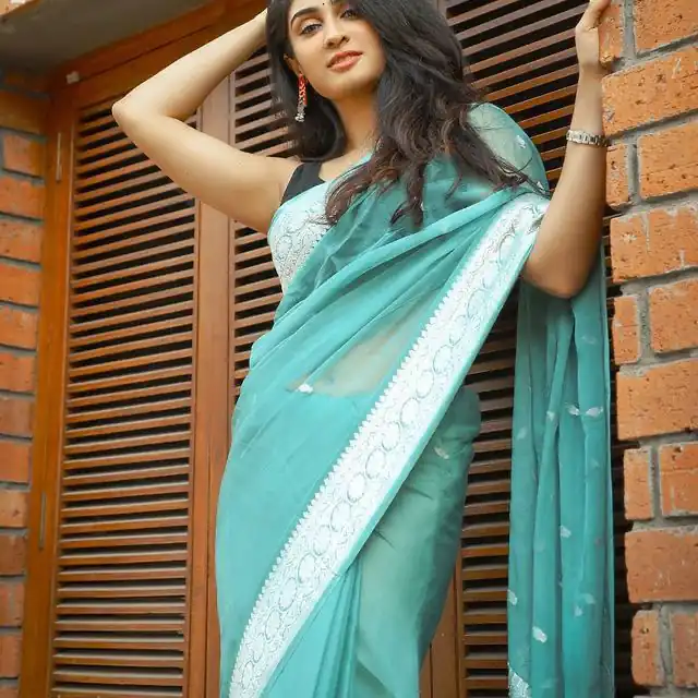 Fancy Sea Green Soft Lilan Slab Jacquard Work Saree