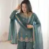ZSR 3166 Teal Color Fendy Silk With Embroidery Work Salwar Suit. Get it for ₹2149. Delivery 4-6 Working Days. Online Shop now. | Jump Suits, Salwar suit, Casual Suits, Creative suits, Designer Suits, Palazzo Suits, Party Wear Suits, Patiala Suits, Straight Suits