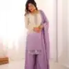 SR 1712 Lavender Color Faux Georgette Salwar Suit with Designer Work. Affordable Price ₹1999. Delivery 4-6 Working Days. Shop now. | Jump Suits, Salwar suit, Casual Suits, Creative suits, Designer Suits, Palazzo Suits, Party Wear Suits, Patiala Suits, Straight Suits