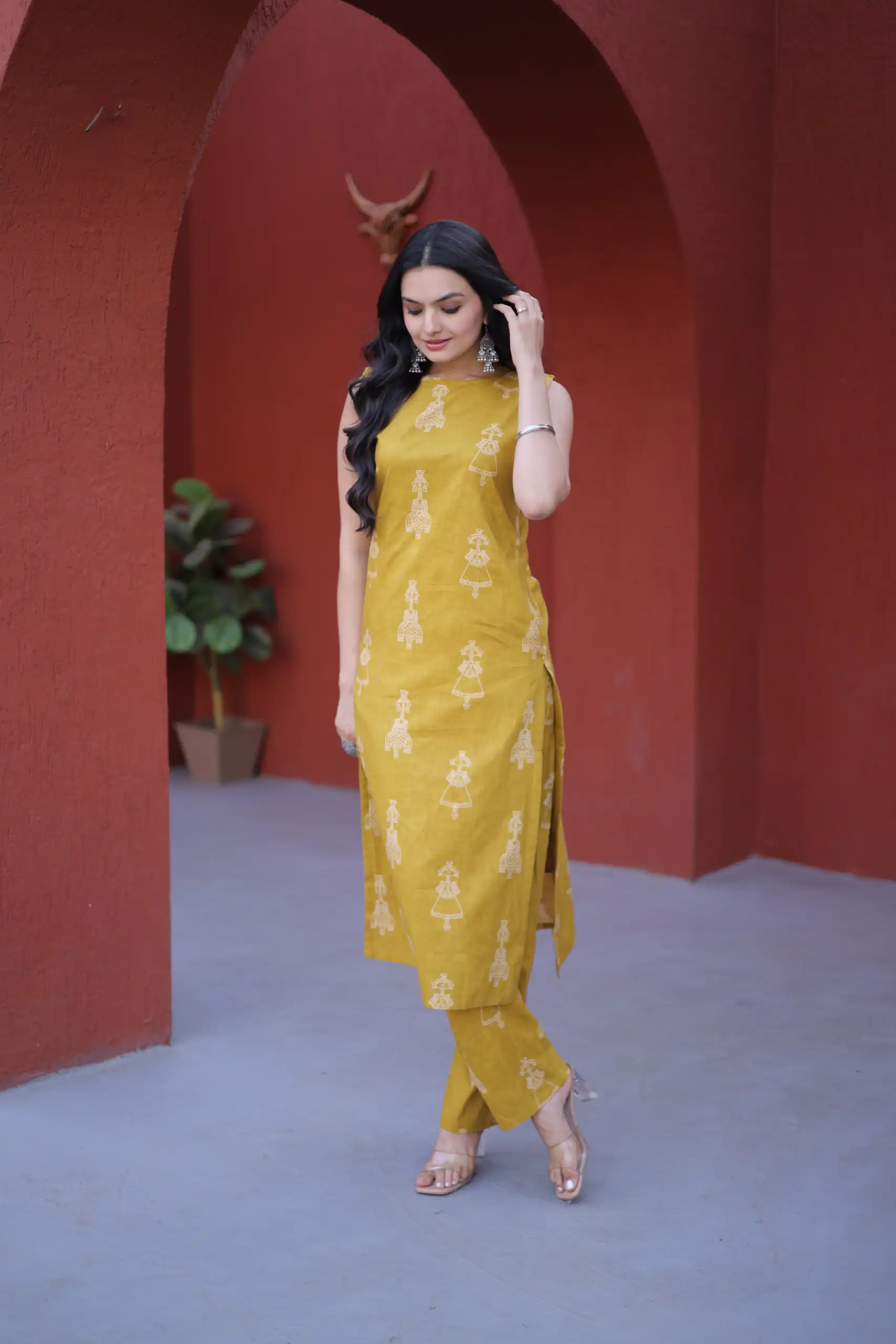 Mustard Cotton Kurti KA 1251 Rust with Designer Work. Wedding, Party, Festive, Events, Special Price ₹1519. Delivery 4-6 Working Days. Shop now. | Kurti, Bollywood Kurti, Creative Kurtis, Designer Kurti, Party Wear Kurti, Selfie Kurti