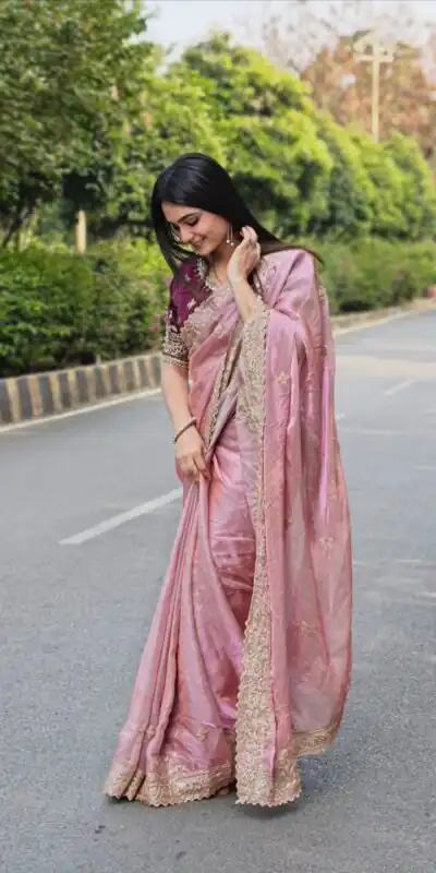 JR 666 Pink Fendy Satin Saree Perfect for Wedding, Party, Durga Puja, Raksha Bandhan, Sangeet – . Festive Deal ₹1949. Delivery 4-6 Working Days. | Sarees, Bollywood Sarees, Creative Sarees, Designer Sarees, Embroidered Sarees, Ethnic Saree, Modern Digital sarees, Party Wear Sarees