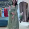 VLM 339 Sea Green Crunchy Silk Gown Perfect for Wedding, Party, Housewarming, Haldi, Durga Puja – . Best Price ₹2149. Delivery 4-6 Working Days. Shop now. | Gowns, Bollywood Gowns, Creative Gowns, Designer Gowns, Embroidered Gowns, Party Wear Gowns