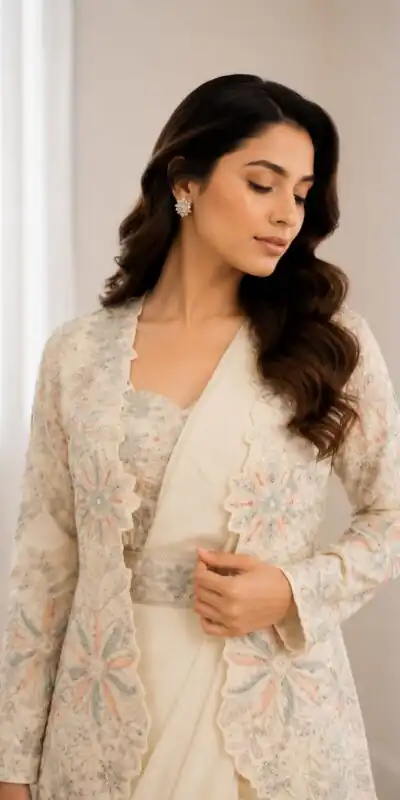 BB 62 Off White Crap Silk Saree with Embroidery Work. Wedding, Party, Festive, Events Festive Deal ₹2499. Delivery 4-6 Working Days. Shop now. | Sarees, Bollywood Sarees, Creative Sarees, Designer Sarees, Embroidered Sarees, Ethnic Saree, Modern Digital sarees, Party Wear Sarees