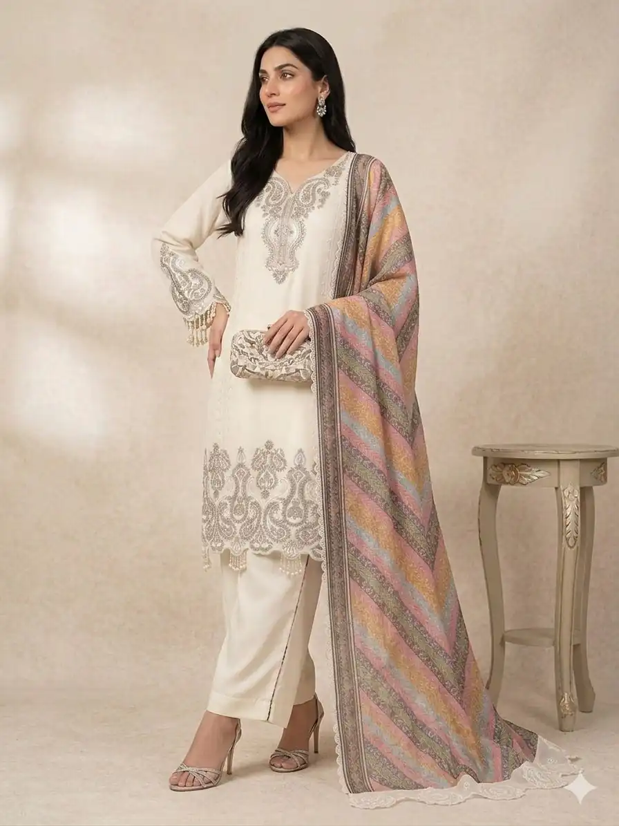 LG 2103 Cream in Star Georgette Embroidery Work Salwar Suit . Introductory Price ₹2449. Delivery 4-6 Working Days. Shop now. | Jump Suits, Salwar suit, Casual Suits, Creative suits, Designer Suits, Palazzo Suits, Party Wear Suits, Patiala Suits, Straight Suits