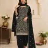 FC 3114 Black Blooming Fox Georgette Salwar Suit with Embroidery Work. Exclusive Offer ₹2499. Delivery 4-6 Working Days. Shop now. | Jump Suits, Salwar suit, Casual Suits, Creative suits, Designer Suits, Palazzo Suits, Party Wear Suits, Patiala Suits, Straight Suits