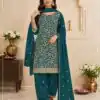 FC 3114 Blue Blooming Fox Georgette Salwar Suit with Embroidery Work. Exclusive Offer ₹2499. Delivery 4-6 Working Days. Shop now. | Jump Suits, Salwar suit, Casual Suits, Creative suits, Designer Suits, Palazzo Suits, Party Wear Suits, Patiala Suits, Straight Suits