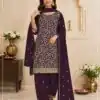 FC 3114 Wine Blooming Fox Georgette Salwar Suit with Embroidery Work. Exclusive Offer ₹2499. Delivery 4-6 Working Days. Shop now. | Jump Suits, Salwar suit, Casual Suits, Creative suits, Designer Suits, Palazzo Suits, Party Wear Suits, Patiala Suits, Straight Suits