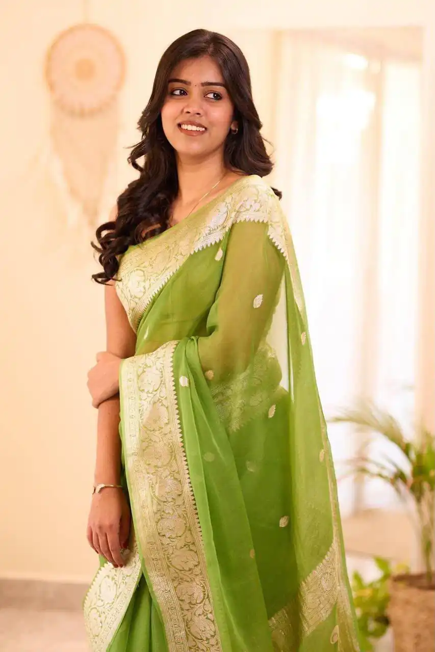 KPR 255 Light Green Soft Lilan Slab Saree Perfect for Wedding, Party, Lohri, Durga Puja, Pongal – . Get it for ₹1349. Delivery 4-6 Working Days. Shop now. | Sarees, Bollywood Sarees, Creative Sarees, Designer Sarees, Embroidered Sarees, Ethnic Saree, Modern Digital sarees, Party Wear Sarees