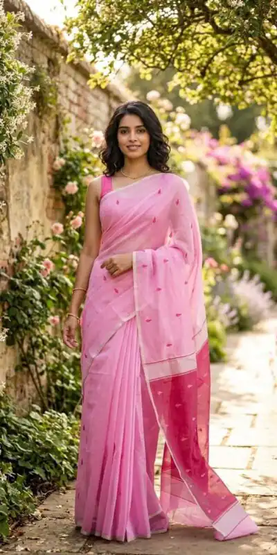 KP 6050 Pink Soft Lilan Slab Saree Perfect for Wedding, Party, Lohri, Durga Puja, Pongal – . Get it for ₹1299. Delivery 4-6 Working Days. Shop now. | Sarees, Bollywood Sarees, Creative Sarees, Designer Sarees, Embroidered Sarees, Ethnic Saree, Modern Digital sarees, Party Wear Sarees