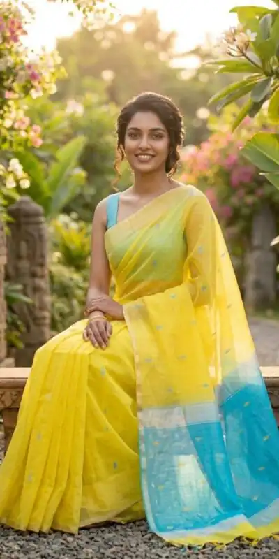 KP 6050 Pink Yellow Lilan Slab Saree Perfect for Wedding, Party, Lohri, Durga Puja, Pongal – . Get it for ₹1299. Delivery 4-6 Working Days. Shop now. | Sarees, Bollywood Sarees, Creative Sarees, Designer Sarees, Embroidered Sarees, Ethnic Saree, Modern Digital sarees, Party Wear Sarees