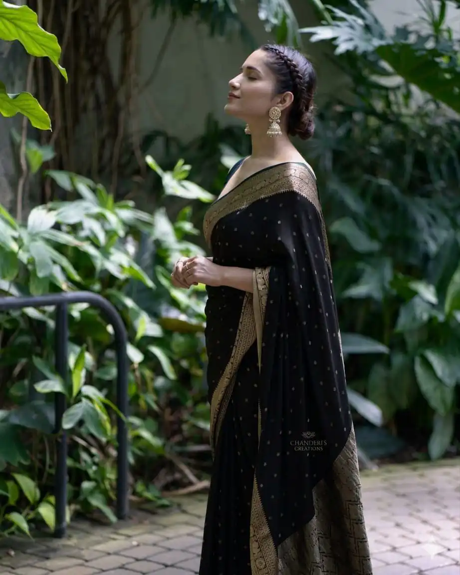 KP 303 Black in Soft Lichi Silk Jacquard Work Designer Work Saree . Exclusive Offer ₹1349. Delivery 4-6 Working Days. Shop now. | Sarees, Bollywood Sarees, Creative Sarees, Designer Sarees, Embroidered Sarees, Ethnic Saree, Modern Digital sarees, Party Wear Sarees