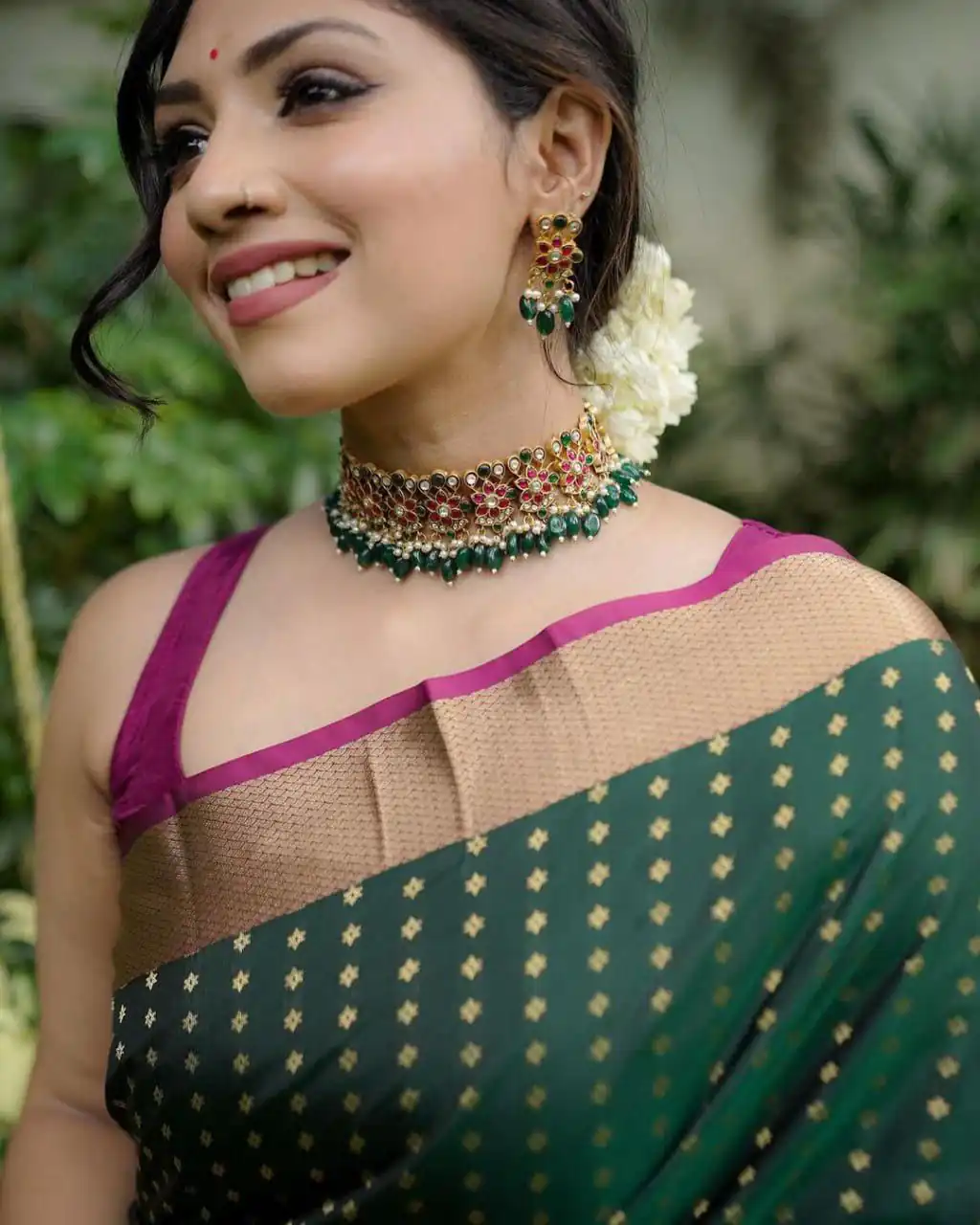 KPR 6047 Green in Soft Lichi Silk Jacquard Work Designer Work Saree . Exclusive Offer ₹1449. Delivery 4-6 Working Days. Shop now. | Sarees, Bollywood Sarees, Creative Sarees, Designer Sarees, Embroidered Sarees, Ethnic Saree, Modern Digital sarees, Party Wear Sarees