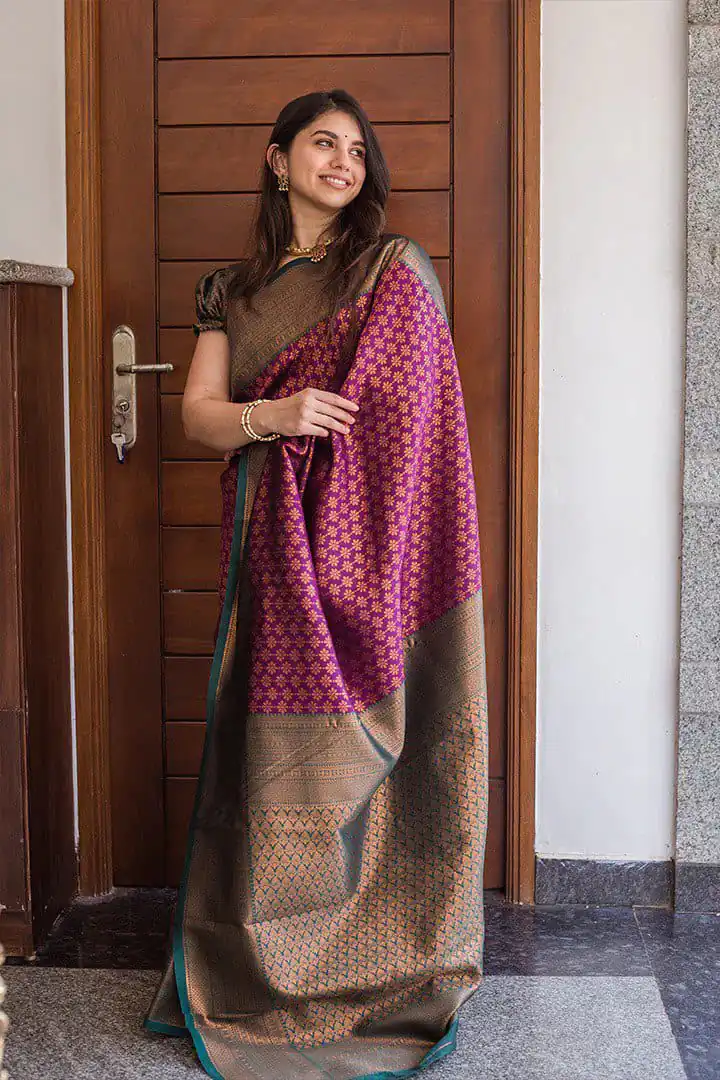 KPR 220 Maroon Soft Lichi Silk Saree Perfect for Wedding, Party, Reception, Diwali, Ethnic Day – . Affordable Price ₹1449. Delivery 4-6 Working Days. | Sarees, Bollywood Sarees, Creative Sarees, Designer Sarees, Embroidered Sarees, Ethnic Saree, Modern Digital sarees, Party Wear Sarees