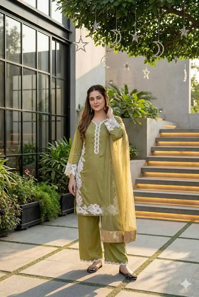 ST 213 Mehandi Color Natural Crep Salwar Suit with Embroidery Work. Wedding, Party, Festive, Best Price ₹1899. Delivery 4-6 Working Days. Shop now. | Jump Suits, Salwar suit, Casual Suits, Creative suits, Designer Suits, Palazzo Suits, Party Wear Suits, Patiala Suits, Straight Suits
