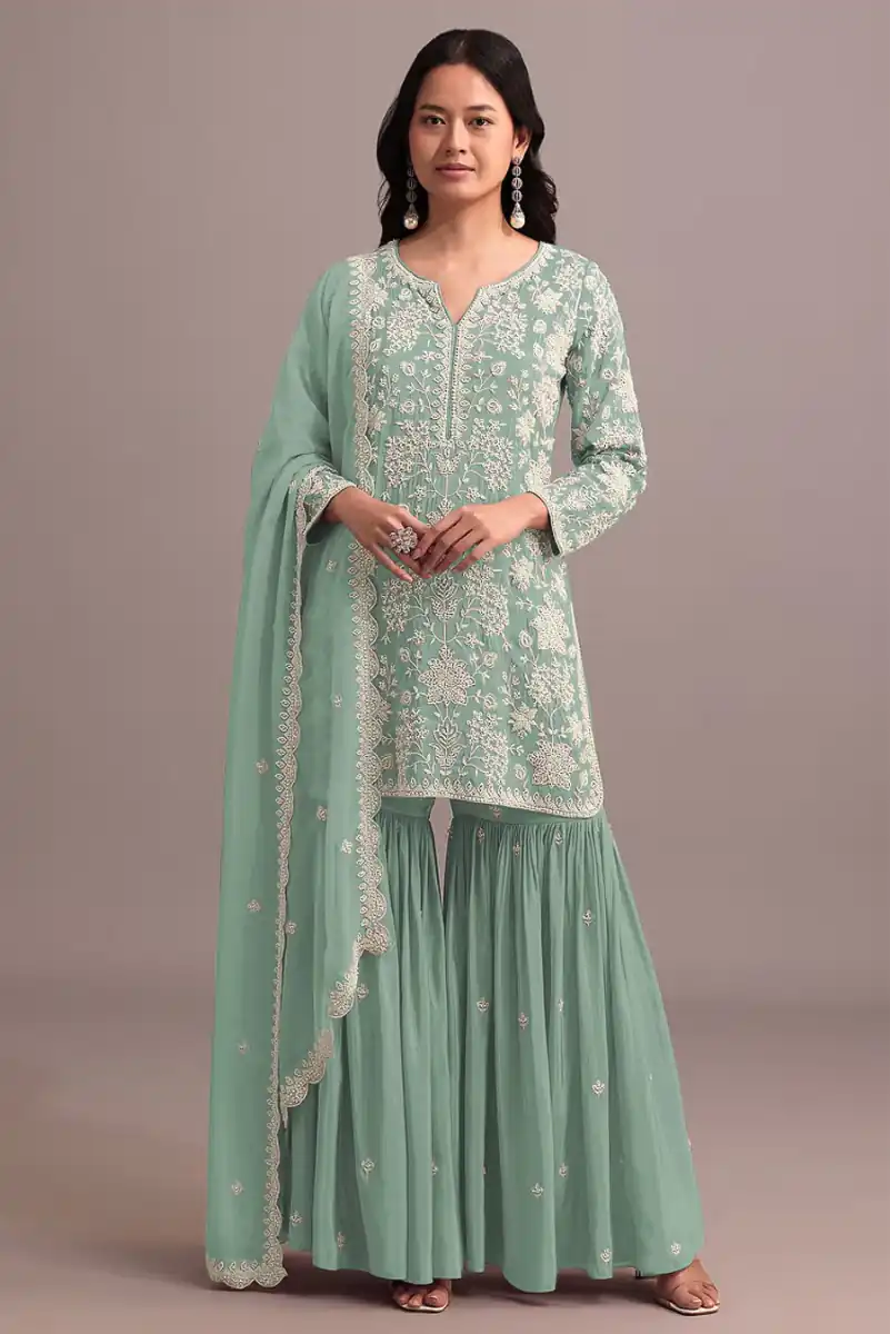 FC 703 Pista in Georgette Embroidery Work & Lace Work Salwar Suit . Festive Deal ₹2549. Delivery 4-6 Working Days. Shop now. | Jump Suits, Salwar suit, Casual Suits, Creative suits, Designer Suits, Palazzo Suits, Party Wear Suits, Patiala Suits, Straight Suits