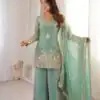 ZSR 3168 Sea Green Color Fendy Silk With Embroidery Work Salwar Suit. Get it for ₹2149. Delivery 4-6 Working Days. Online Shop now. | Jump Suits, Salwar suit, Casual Suits, Creative suits, Designer Suits, Palazzo Suits, Party Wear Suits, Patiala Suits, Straight Suits
