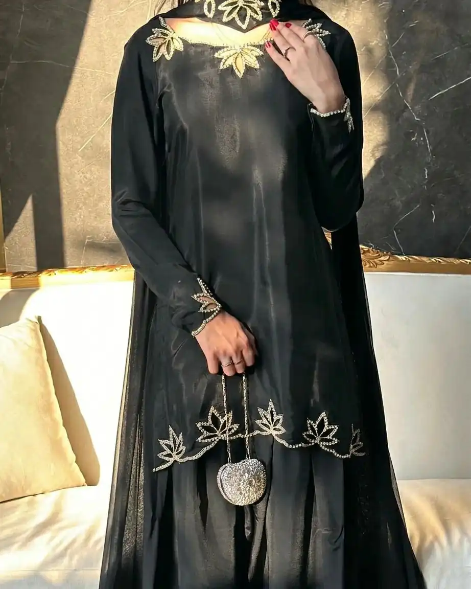 NF 1270 Black Natural Crep Salwar Suit Brown with Embroidery Work. Exclusive Offer ₹1899. Delivery 4-6 Working Days. Shop now. | Jump Suits, Salwar suit, Casual Suits, Creative suits, Designer Suits, Palazzo Suits, Party Wear Suits, Patiala Suits, Straight Suits