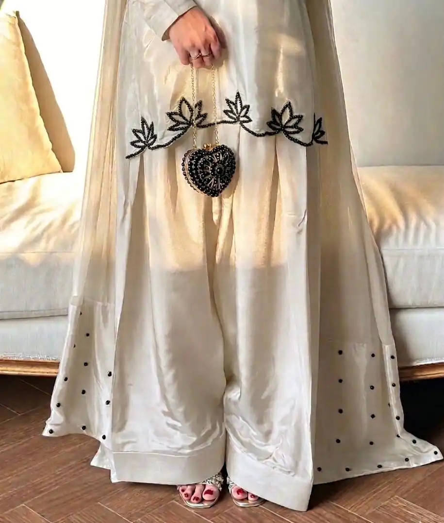 NF 1270 Off White Natural Crep Salwar Suit Brown with Embroidery Work. Exclusive Offer ₹1899. Delivery 4-6 Working Days. Shop now. | Jump Suits, Salwar suit, Casual Suits, Creative suits, Designer Suits, Palazzo Suits, Party Wear Suits, Patiala Suits, Straight Suits