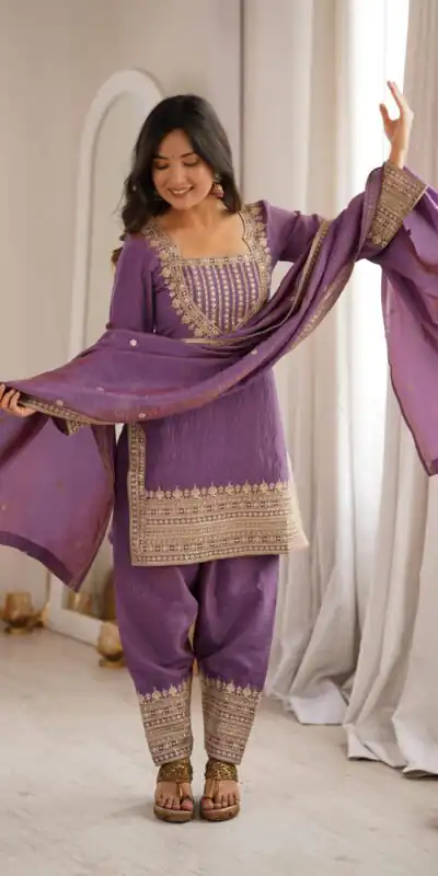 KB 303 Onion Vichitra Silk Salwar Suit with Embroidery Work. Wedding, Party, Festive, Events, Grab it for ₹2049. Delivery 4-6 Working Days. Shop now. | Jump Suits, Salwar suit, Casual Suits, Creative suits, Designer Suits, Palazzo Suits, Party Wear Suits, Patiala Suits, Straight Suits