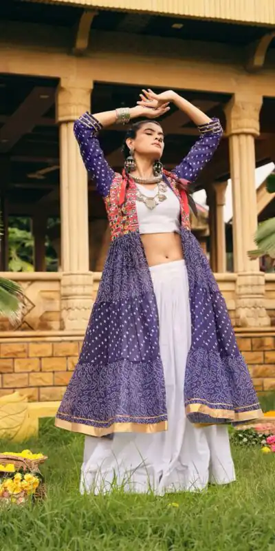 Alternative view of Perfect Purple Faux Georgette Embroider Work Lehenga Choli
