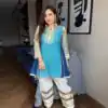 ST 1169 Blue Color Chinon Salwar Suit with Gotta Patti Work. Available at ₹1849 only. Delivery 4-6 Working Days. Shop now. | Jump Suits, Salwar suit, Casual Suits, Creative suits, Designer Suits, Palazzo Suits, Party Wear Suits, Patiala Suits, Straight Suits