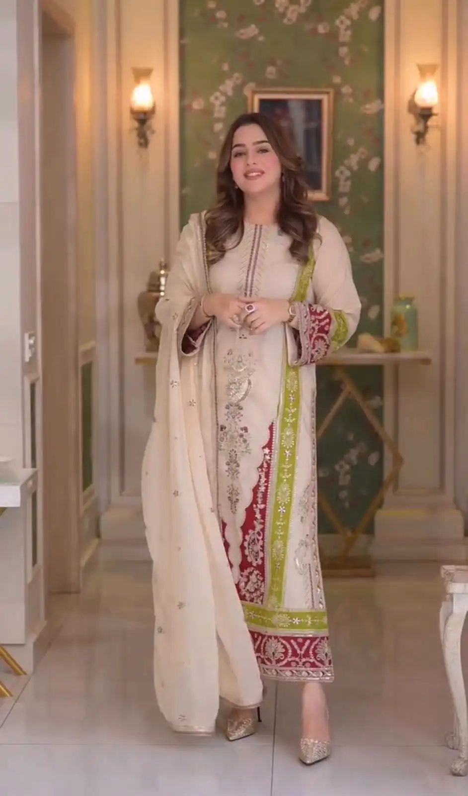 AD 238 Cream Roman Silk Salwar Suit Perfect for Wedding, Party, Lohri, Onam, Reception – . Grab it for ₹2399. Delivery 4-6 Working Days. Shop now. | Jump Suits, Salwar suit, Casual Suits, Creative suits, Designer Suits, Palazzo Suits, Party Wear Suits, Patiala Suits, Straight Suits