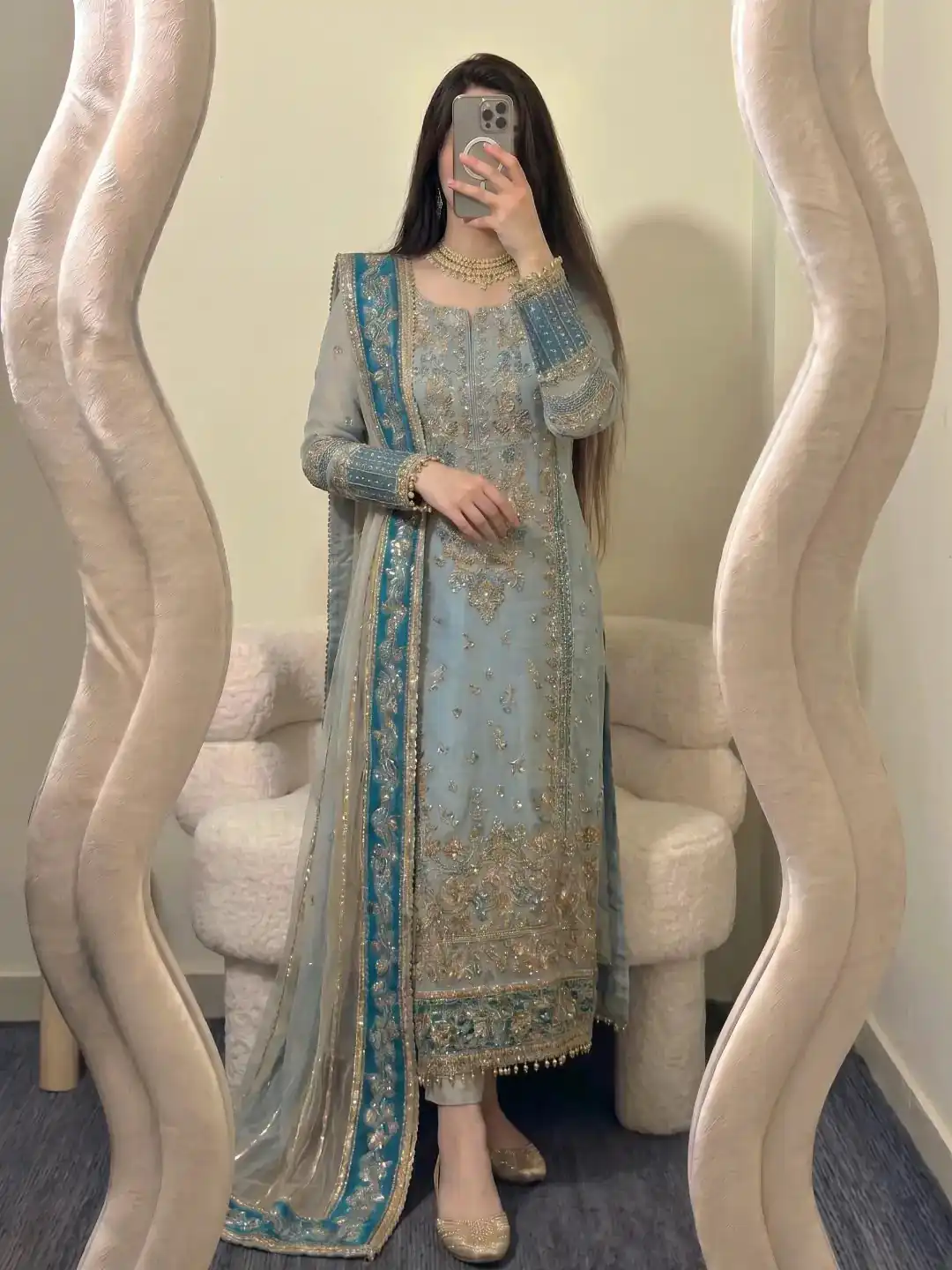 ZSR 3175 Blue Fox Georgette Salwar Suit with Embroidery Work & Sequins Work. Grab it for ₹2399. Delivery 4-6 Working Days. Shop now. | Jump Suits, Salwar suit, Casual Suits, Creative suits, Designer Suits, Palazzo Suits, Party Wear Suits, Patiala Suits, Straight Suits