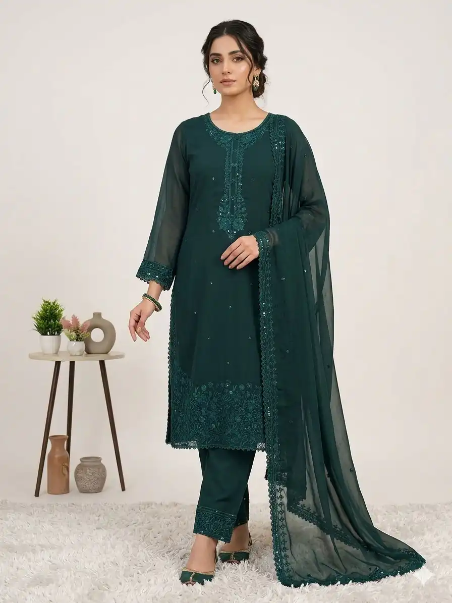 LG 2117 Teal Color Faux Georgette Salwar Suit with Designer Work. Affordable Price ₹2049. Delivery 4-6 Working Days. Shop now. | Jump Suits, Salwar suit, Casual Suits, Creative suits, Designer Suits, Palazzo Suits, Party Wear Suits, Patiala Suits, Straight Suits