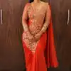 ST 1201 Orange in Faux Georgette Zari Work & Embroidery Work Saree. Special Price ₹1899. Delivery 4-6 Working Days. Shop now. | Sarees, Bollywood Sarees, Creative Sarees, Designer Sarees, Embroidered Sarees, Ethnic Saree, Modern Digital sarees, Party Wear Sarees