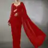 DF 3474 Red Faux Georgette Saree Perfect for Wedding, Party, Bridal Wear, Baisakhi, Raksha Bandhan –. Introductory Price ₹1799. Delivery 4-6 Workin | Sarees, Bollywood Sarees, Creative Sarees, Designer Sarees, Embroidered Sarees, Ethnic Saree, Modern Digital sarees, Party Wear Sarees