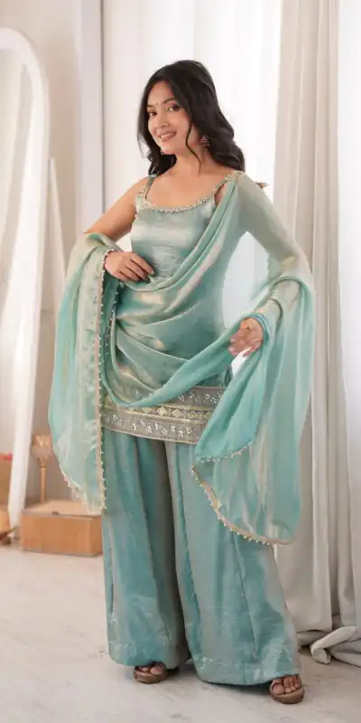 ZSR 3177 Sea Green in Doremon Crush Embroidery Work & Mirror Work Salwar Suit . Best Price ₹2099. Delivery 4-6 Working Days. Shop now. | Jump Suits, Salwar suit, Casual Suits, Creative suits, Designer Suits, Palazzo Suits, Party Wear Suits, Patiala Suits, Straight Suits
