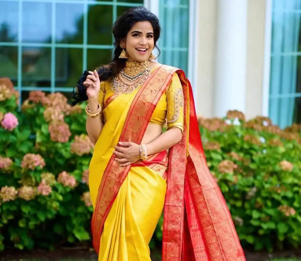 KP 2092 Yellow Color Yellow Soft Lichi Silk Saree with Jacquard Work. Best Price ₹1449. Delivery 4-6 Working Days. Shop now. | Sarees, Bollywood Sarees, Creative Sarees, Designer Sarees, Embroidered Sarees, Ethnic Saree, Modern Digital sarees, Party Wear Sarees